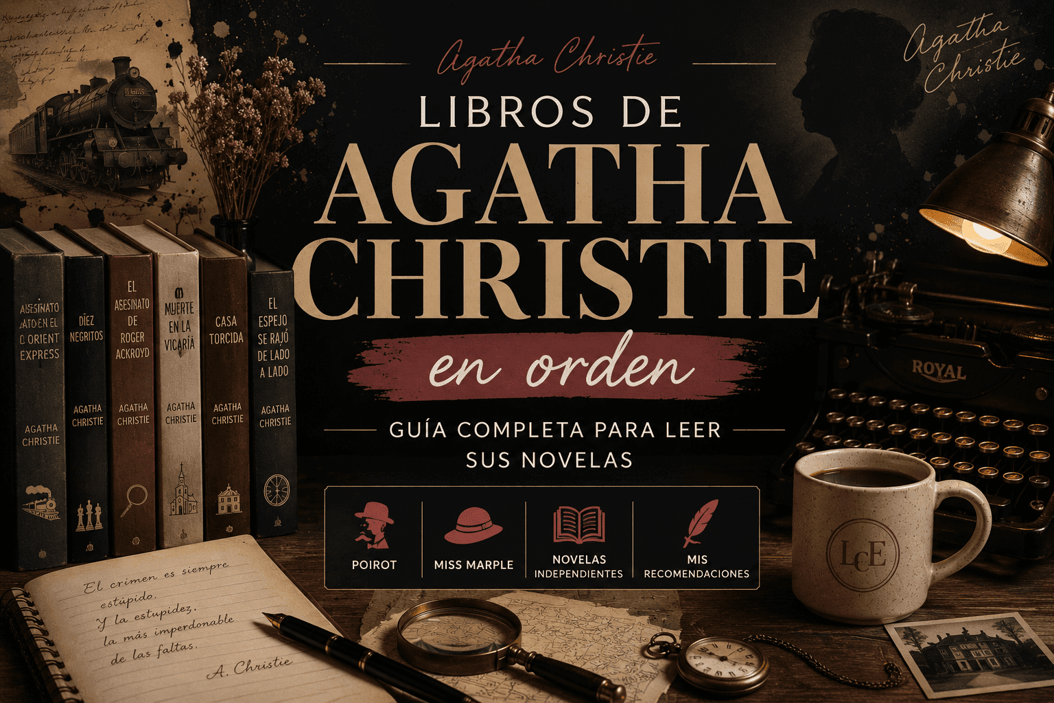 Libros de Agatha Christie en orden