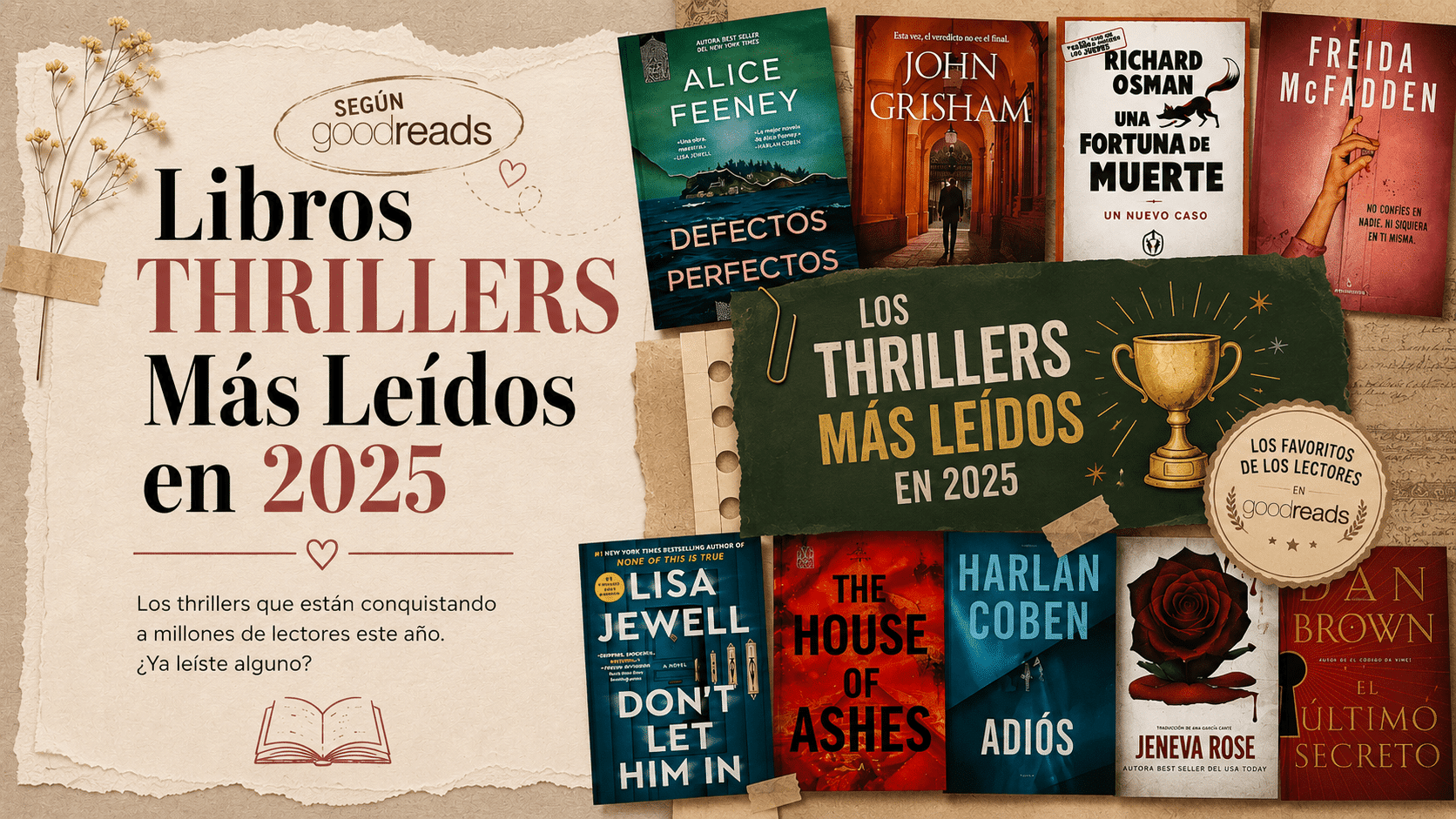 Thrillers más leídos en 2025